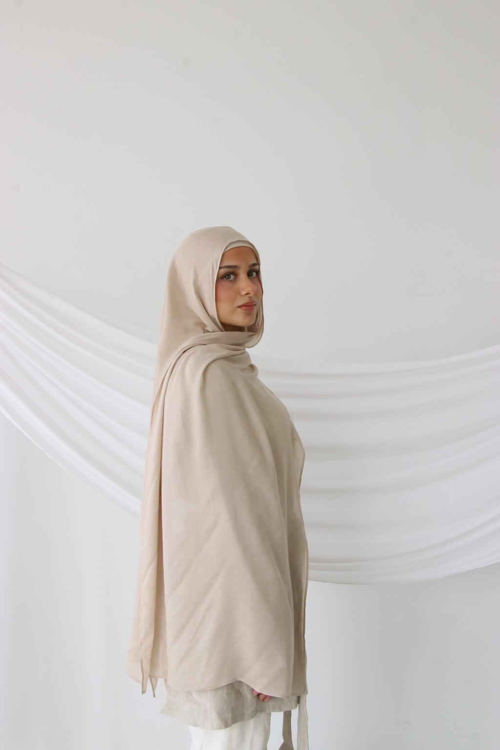 Almond Mini Hijab